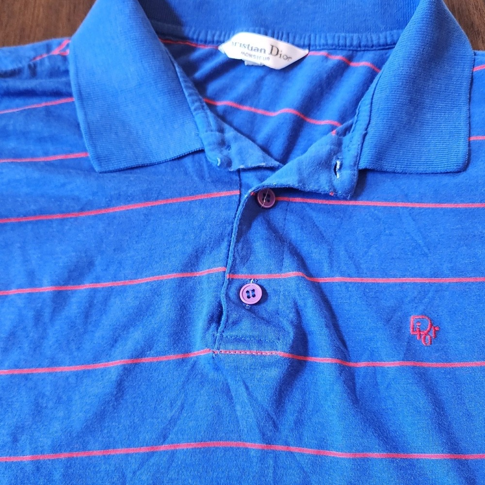 ✨️Christian Dior Monsieur VTG Polo Shirt XL Single Stitch Y2K streetwear preppy